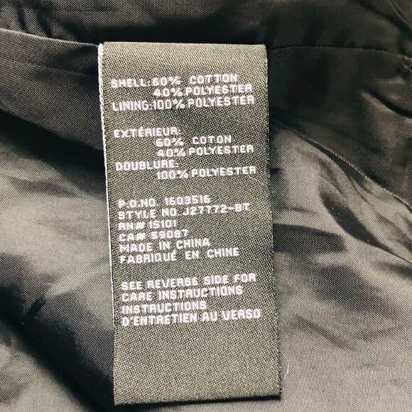 Jones New York Belted Pea Coat Jacket Size Small Charcoal Fabric Coat with Hood - Picture 11 of 16